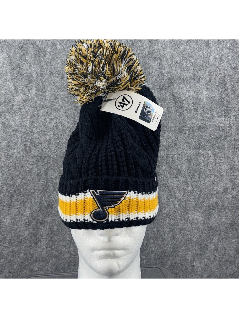 St. Louis Blues '47 Women's NHL Beanie Winter Ski Cap Hat NWT